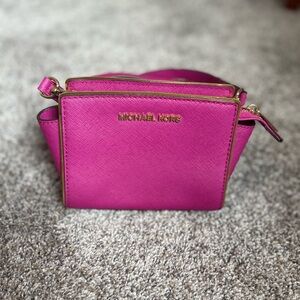 Michael Kors Vibrant Pink Crossbody Bag